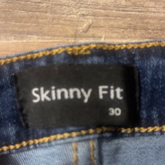 Men’s Skinny Jeans Dark Blue Size 30 - Picture 3 of 4